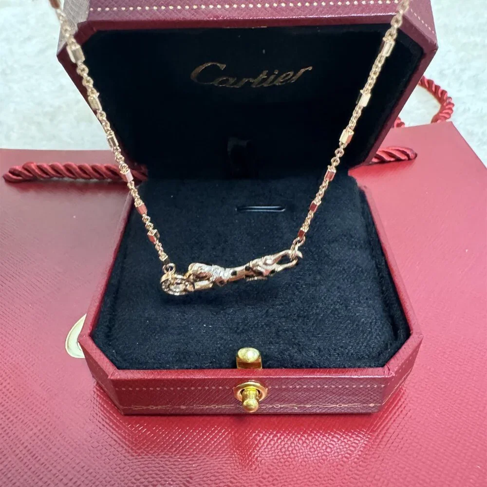 Cartier cheetah necklace 18K gold - Picture 4 of 8